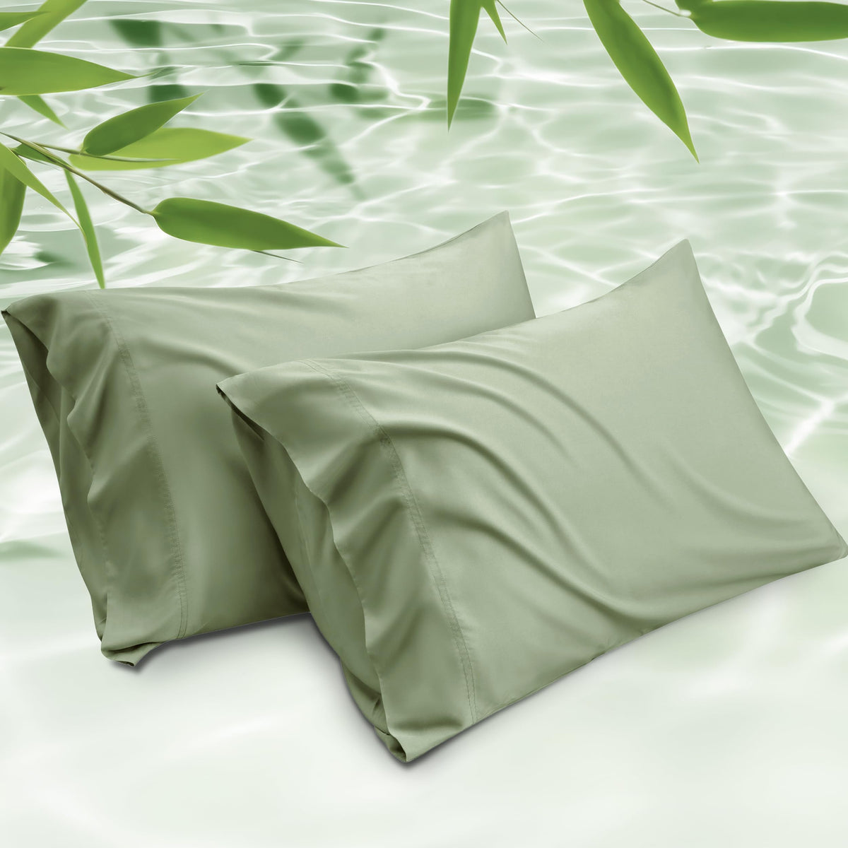 Bedsure king pillowcase with cooling fabric highlighting breathable, temperature-regulating comfort