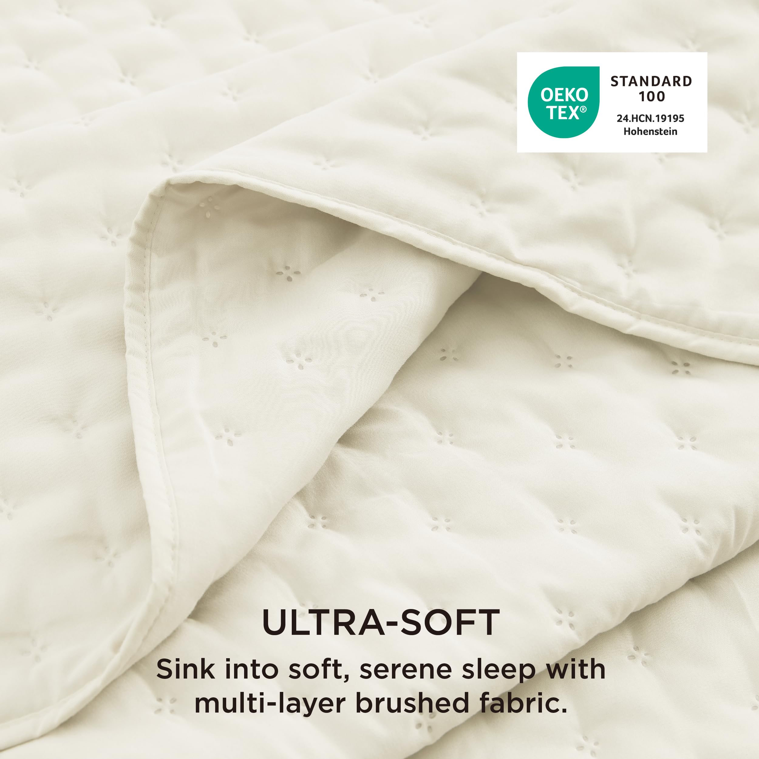 Bedsure all-season quilt provides ideal weight warmth for year-round comfort.