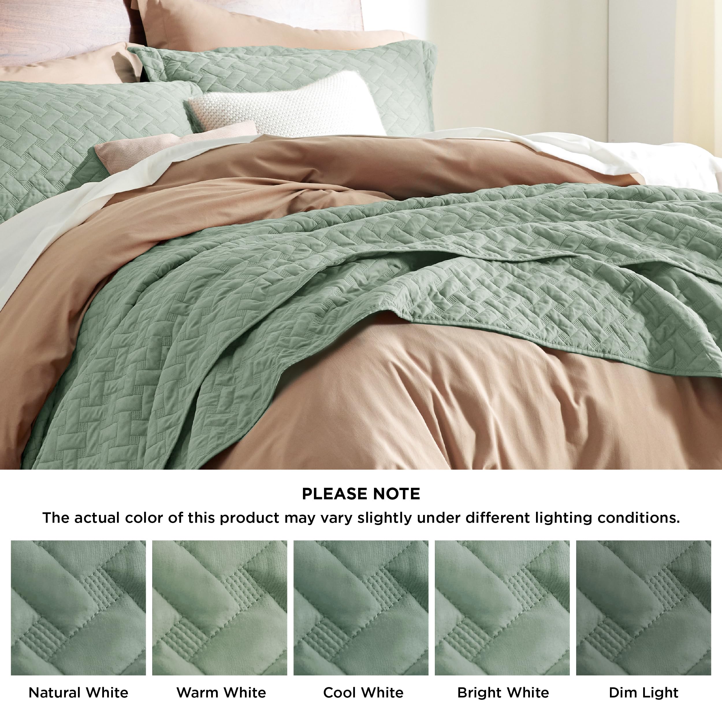 Bedsure includes two pillow shams for a coordinated bed look.