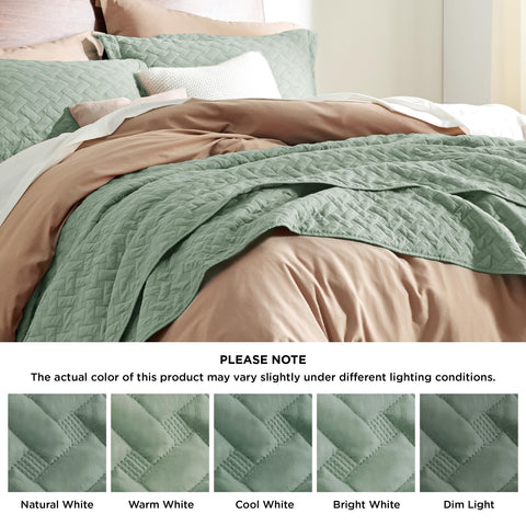 Bedsure includes two pillow shams for a coordinated bed look.