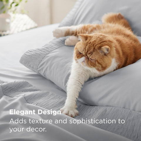 Bedsure king sheets pillowcase 20x40 with pocket design keeps pillows from slipping out.