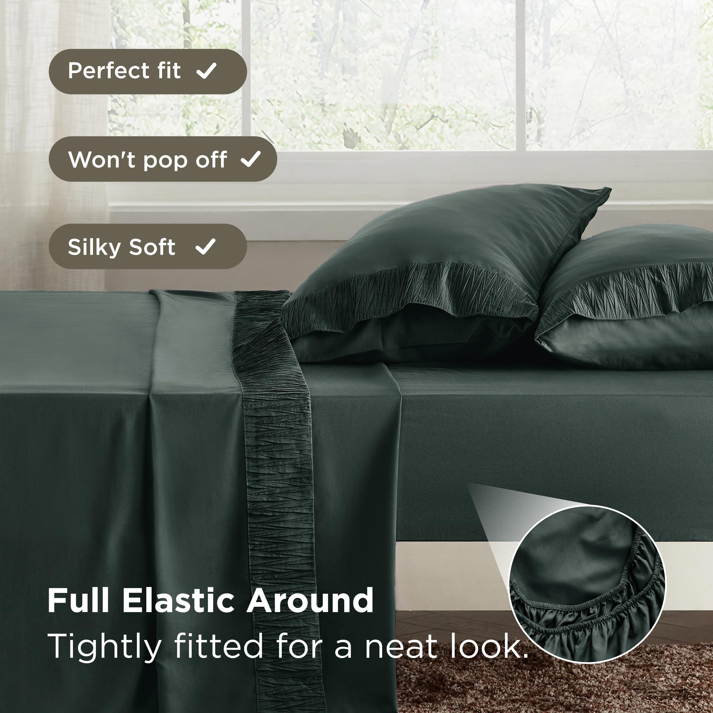 Bedsure OEKO-TEX certified sheets feel skin-friendly