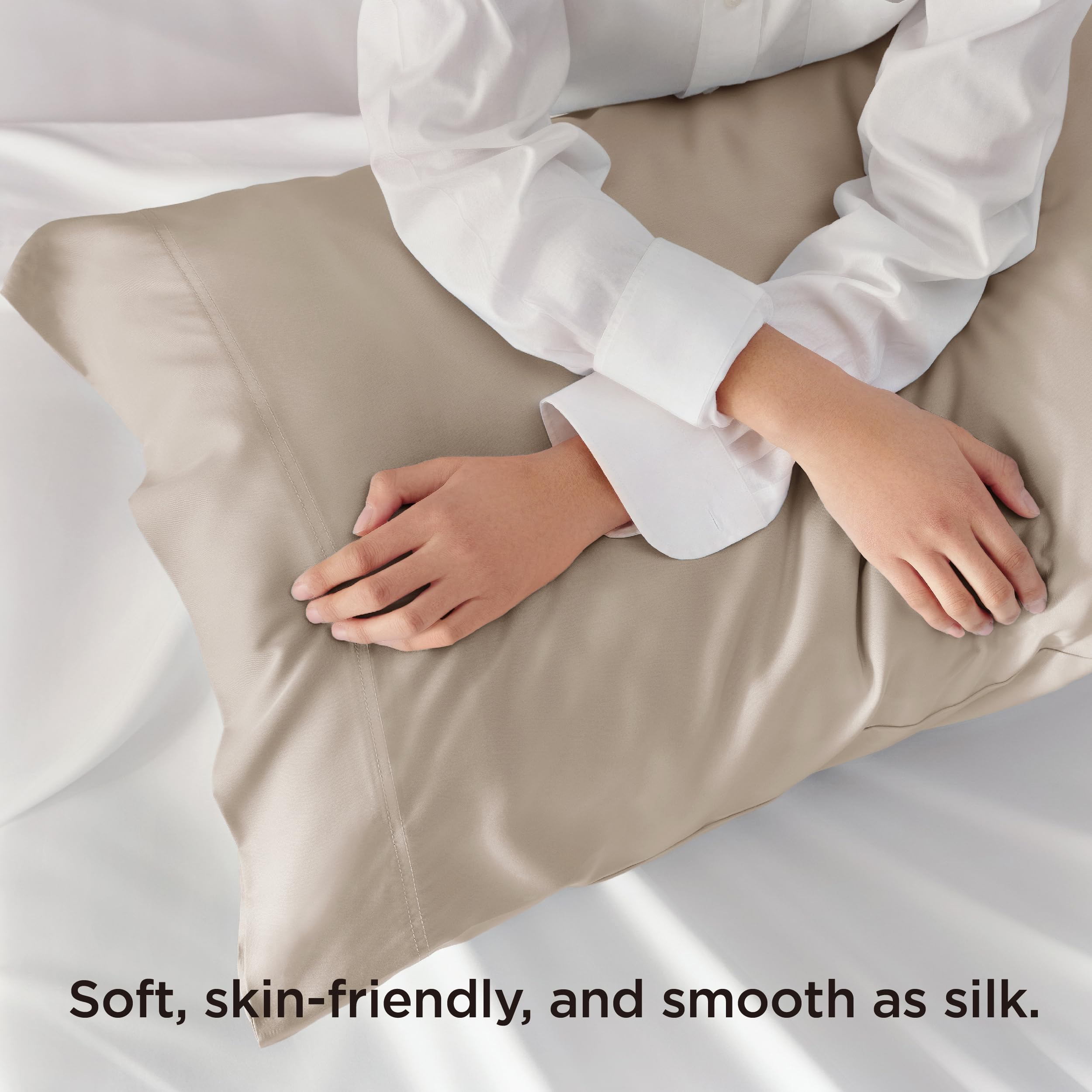 Bedsure king-size 20x36 pillowcase for breathable, cooler nights