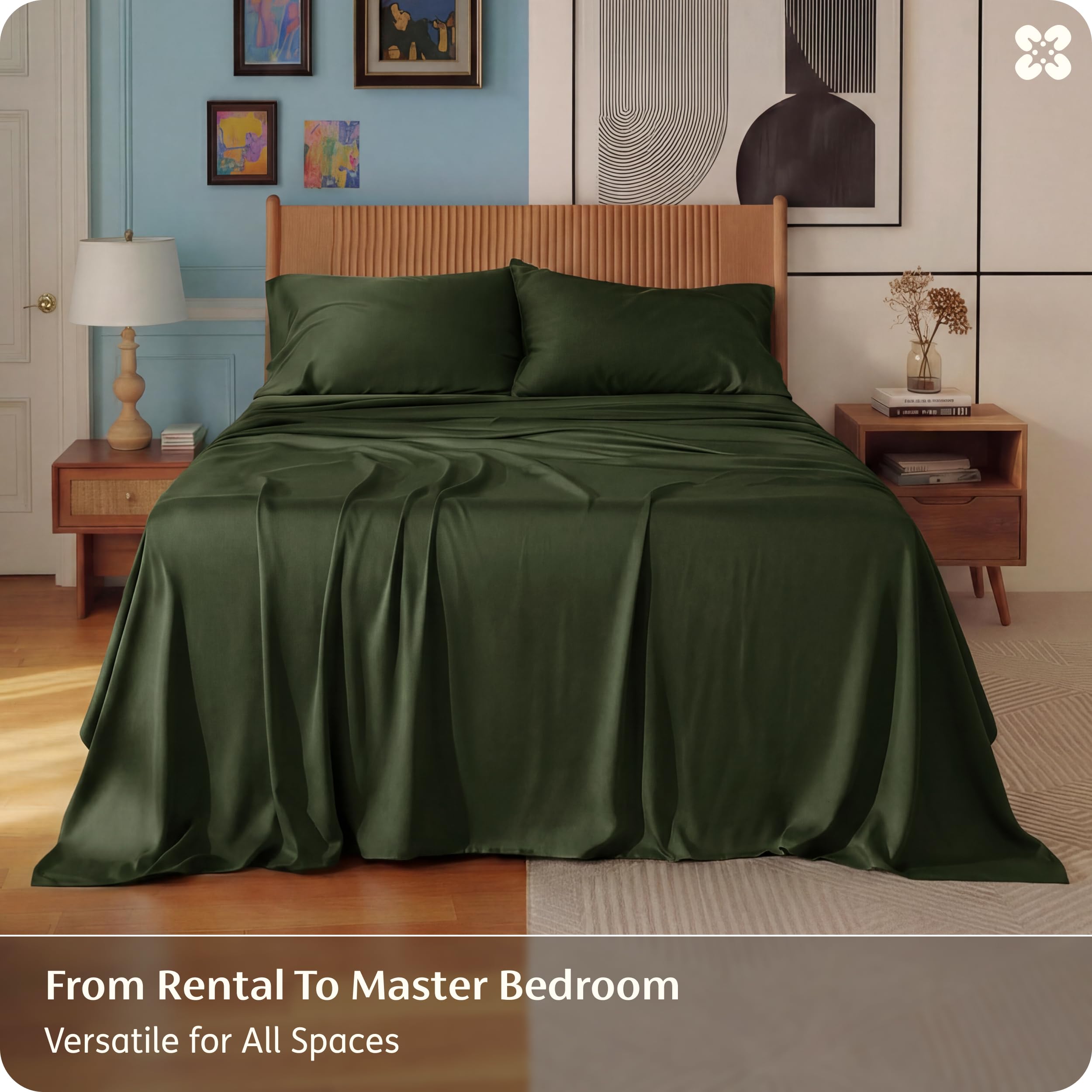 Bedsure king-size deep-pocket 16in fit accommodates thick mattresses.