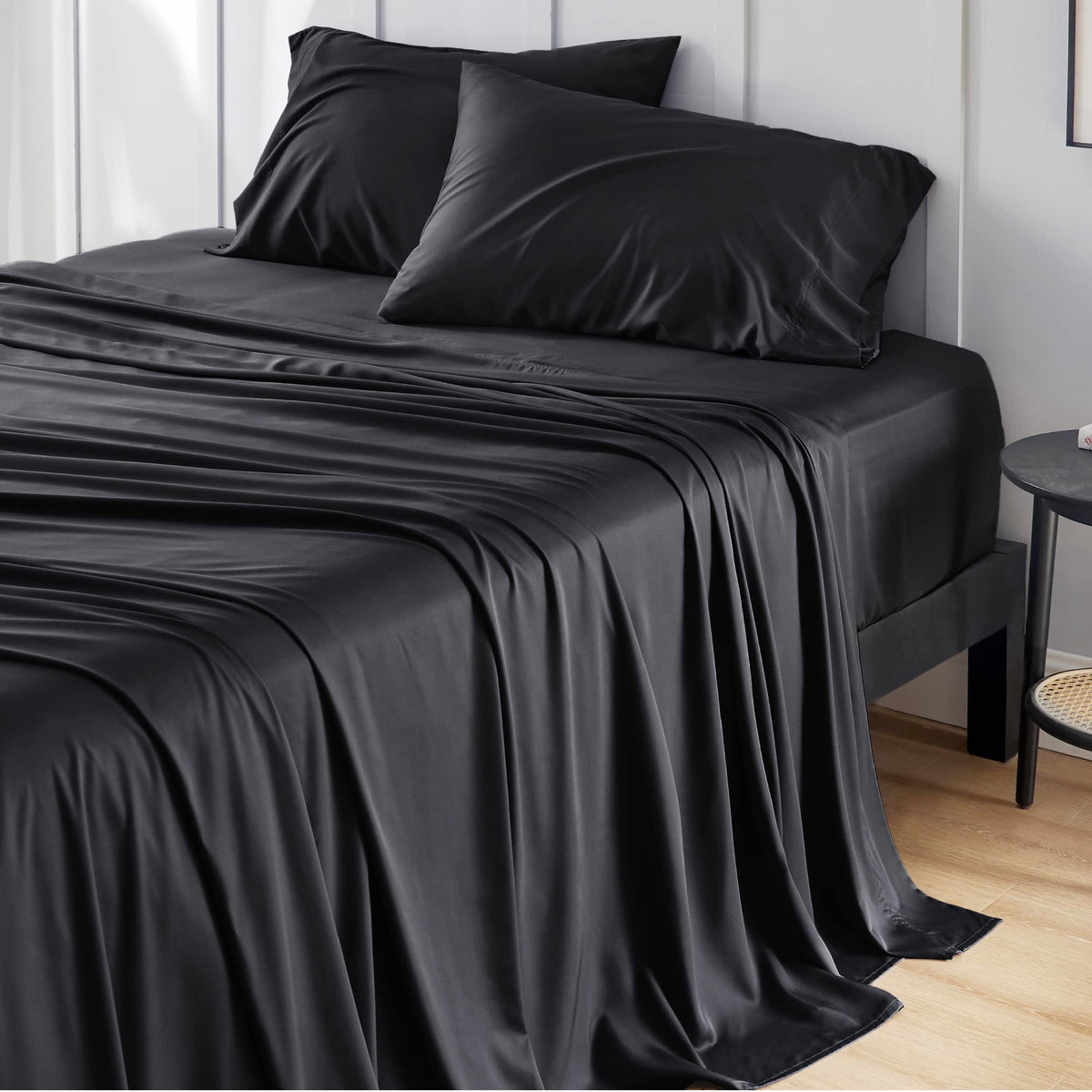 Bedsure king-size cooling sheet set delivers breathable bamboo rayon comfort