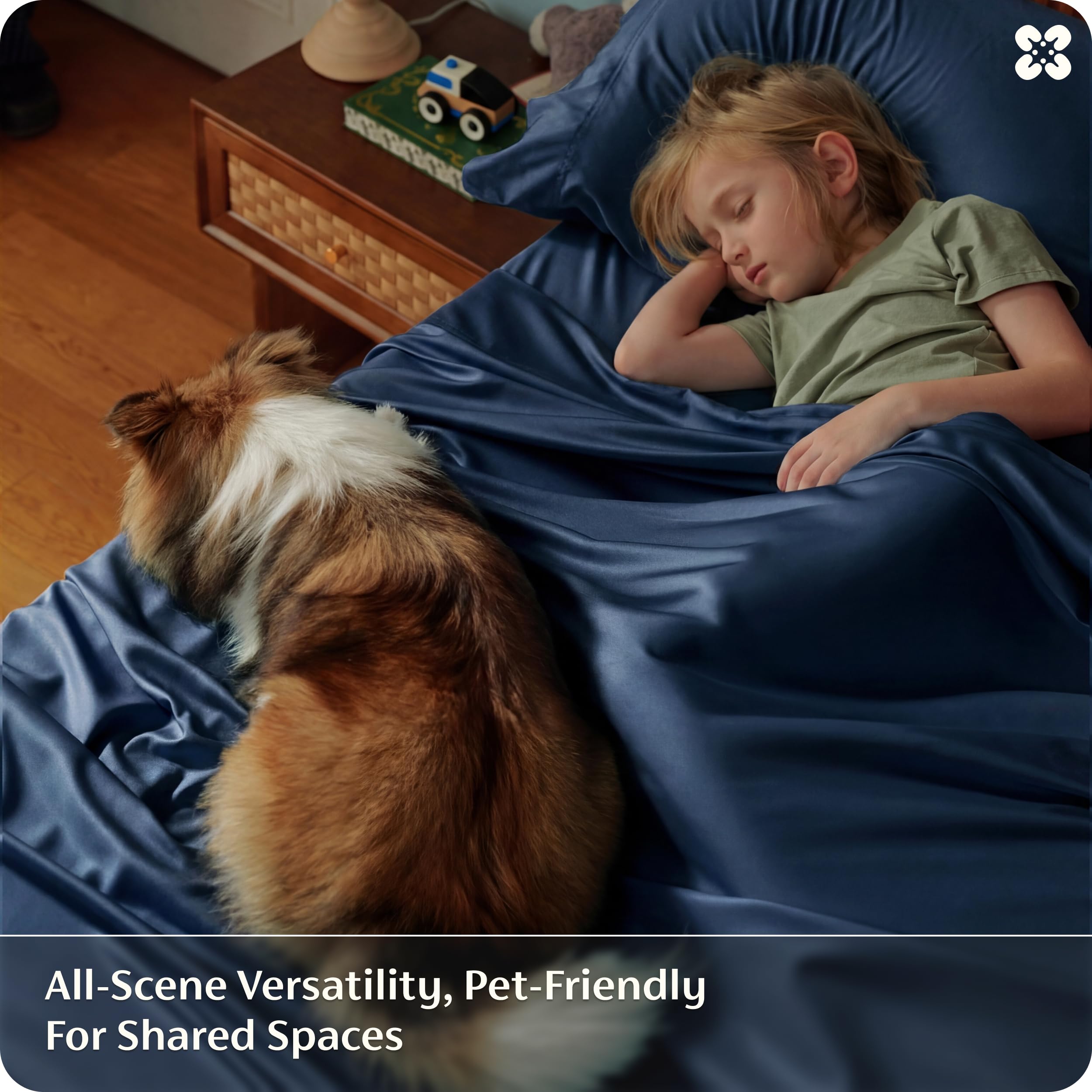 Bedsure king-size sheet set packaging shows complete king set contents