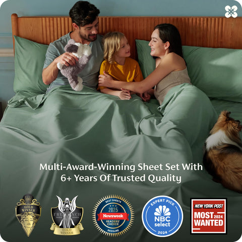 Bedsure pillowcases with envelope closure keep pillows in place all night.