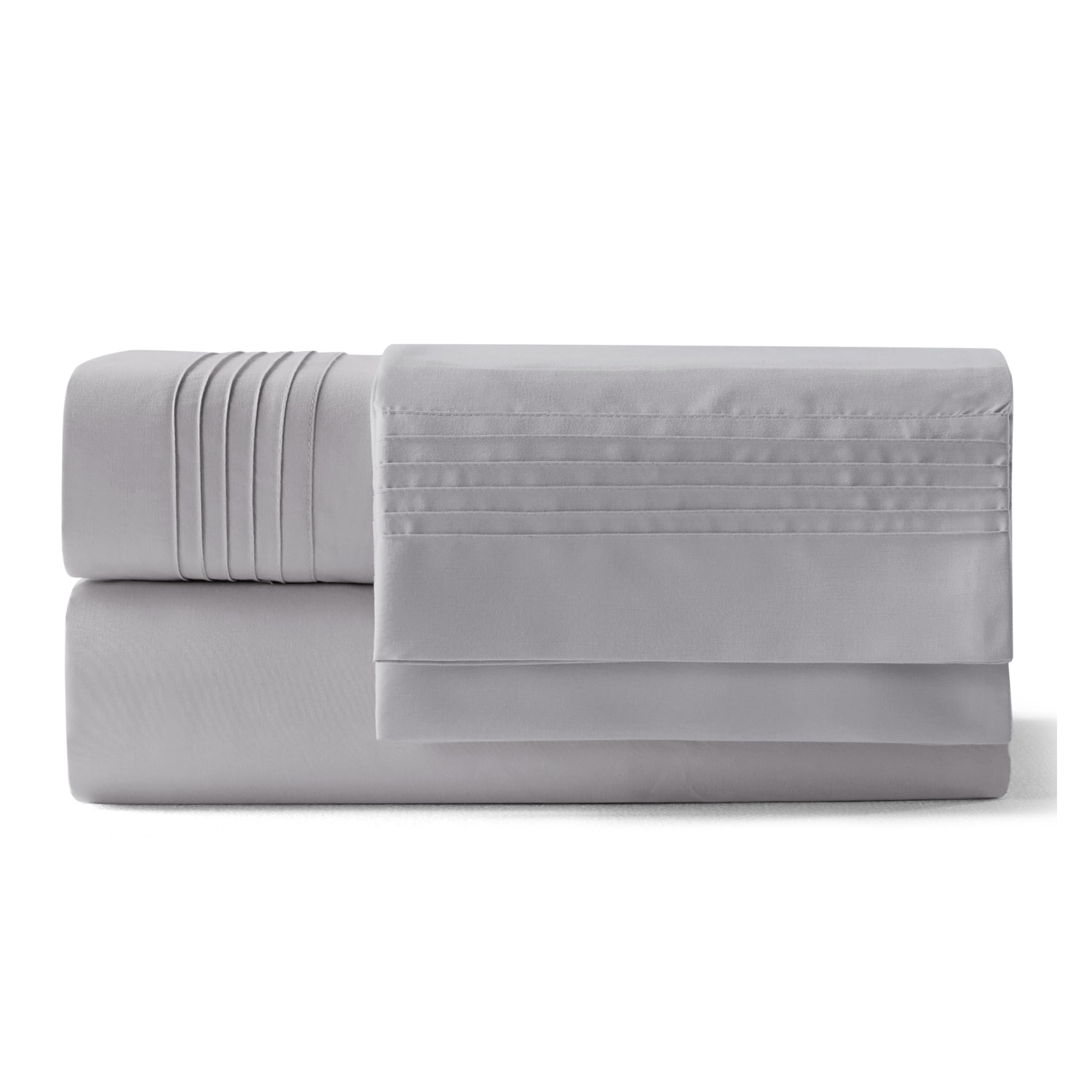 Bedsure Light Grey bedding creates a calm, versatile bedroom look