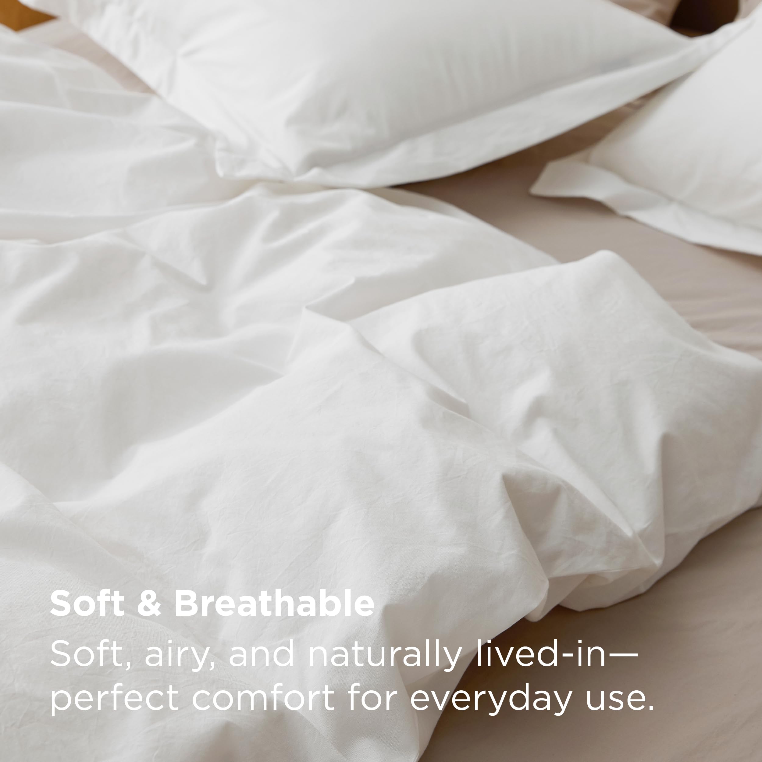Bedsure lightweight breathable cotton duvet cover, perfect for layering without heaviness.