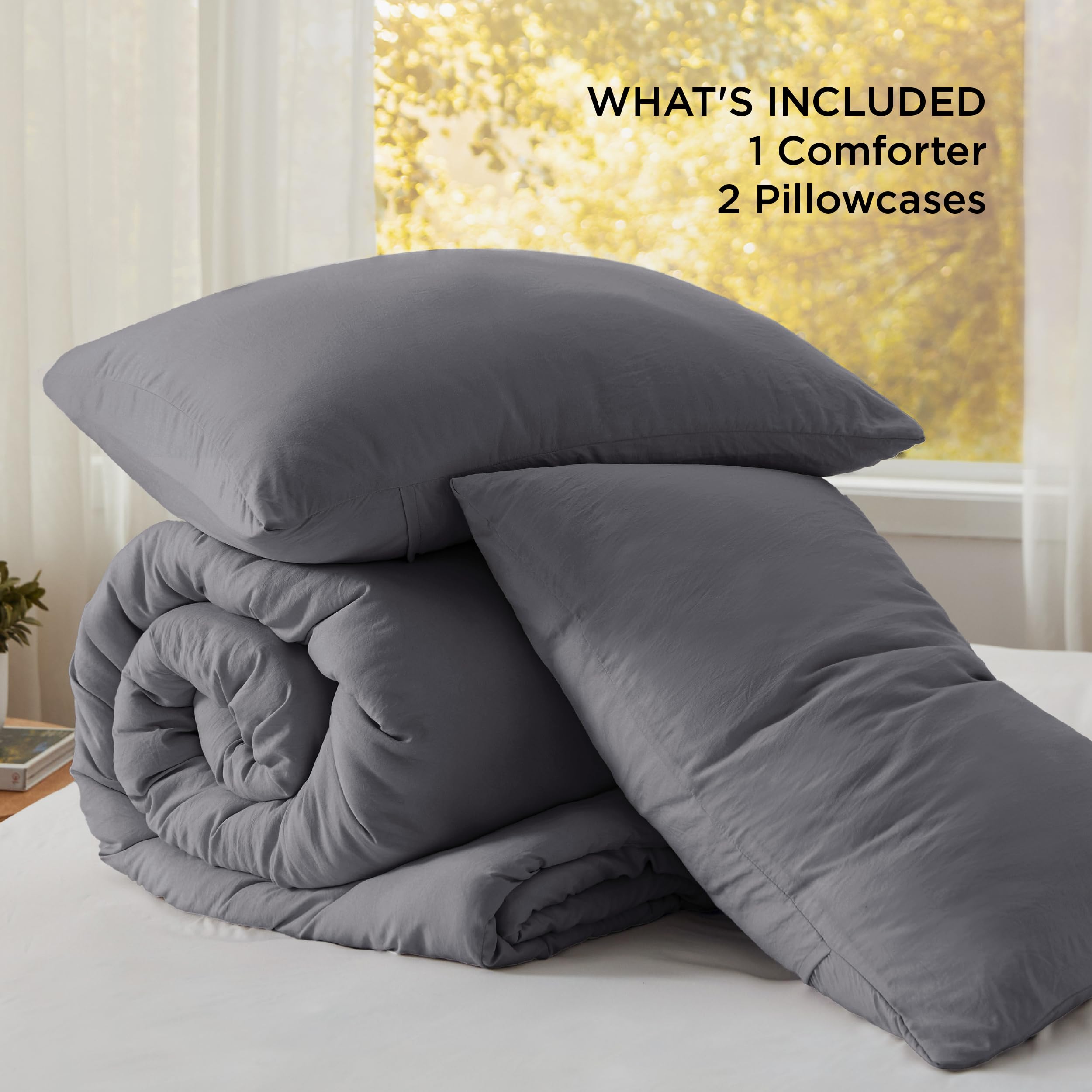 Bedsure lightweight comforter delivers year-round warmth without feeling heavy.