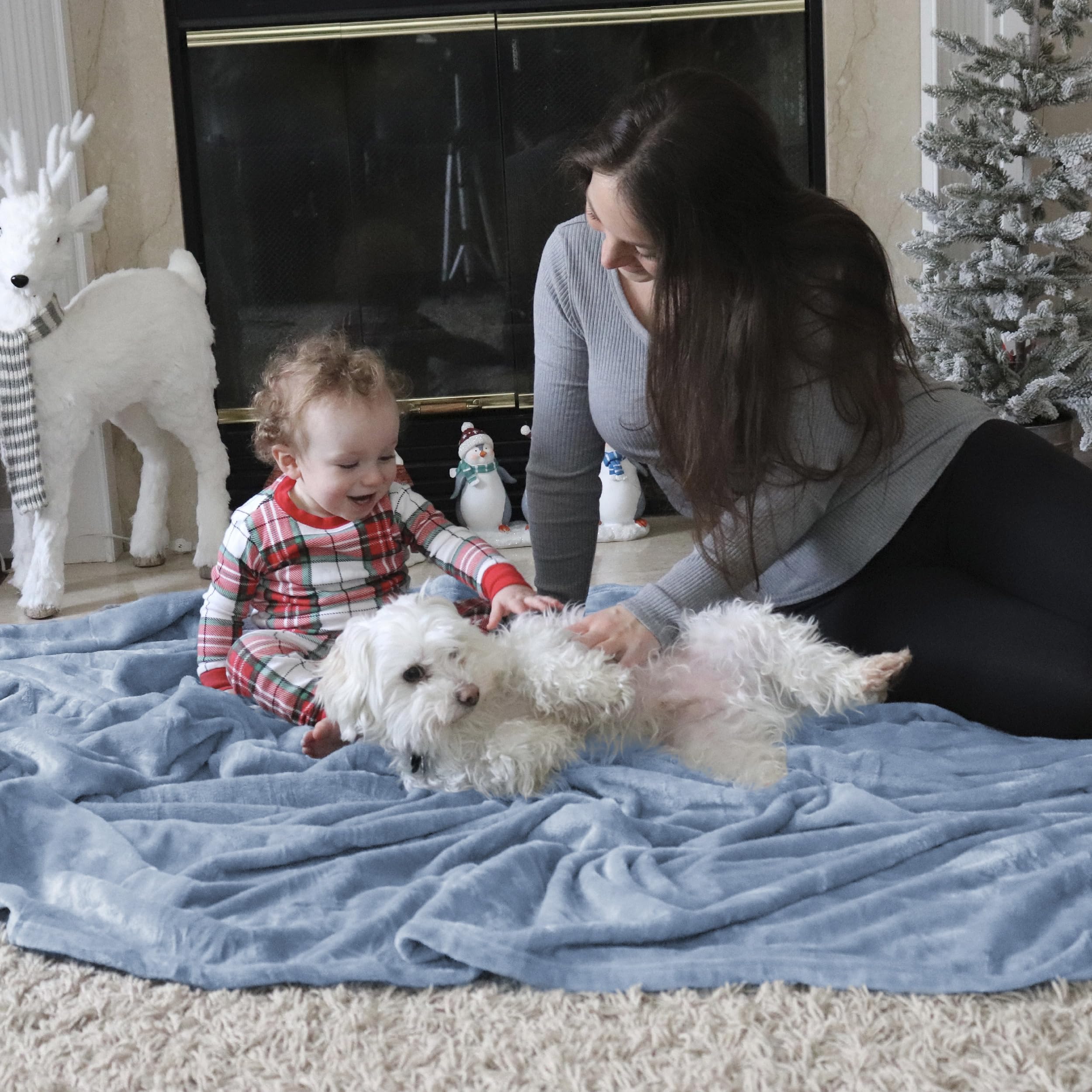 Bedsure lightweight cozy blanket for couch to camping use