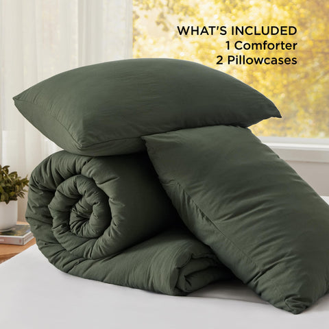 Lightweight Bedsure comforter ideal for layering in transitional weather