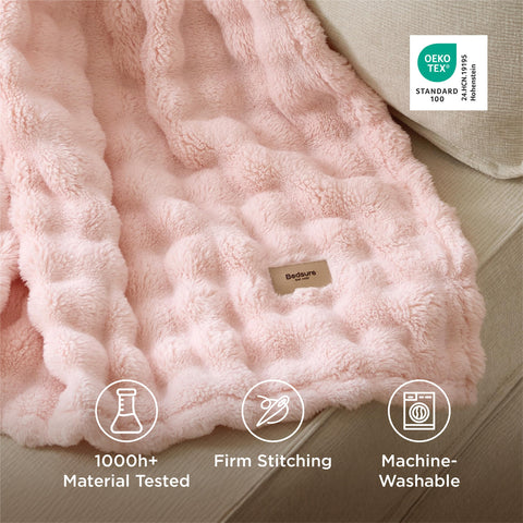 Bedsure lightweight warmth makes it ideal for spring evenings.