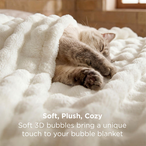 Bedsure lightweight warmth suitable for all seasons in living spaces.