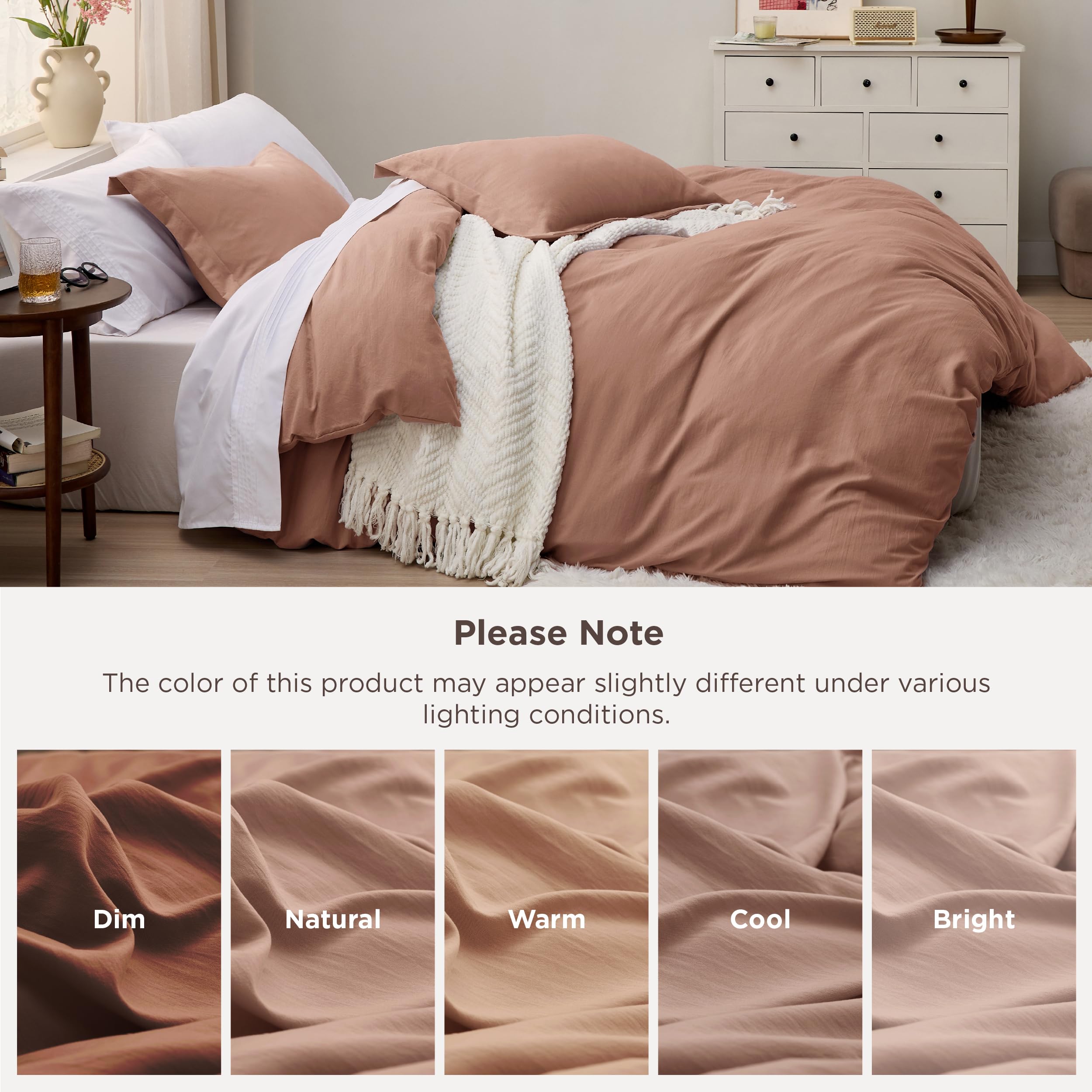 Bedsure lightweight bedding suitable for year-round use with balanced warmth.