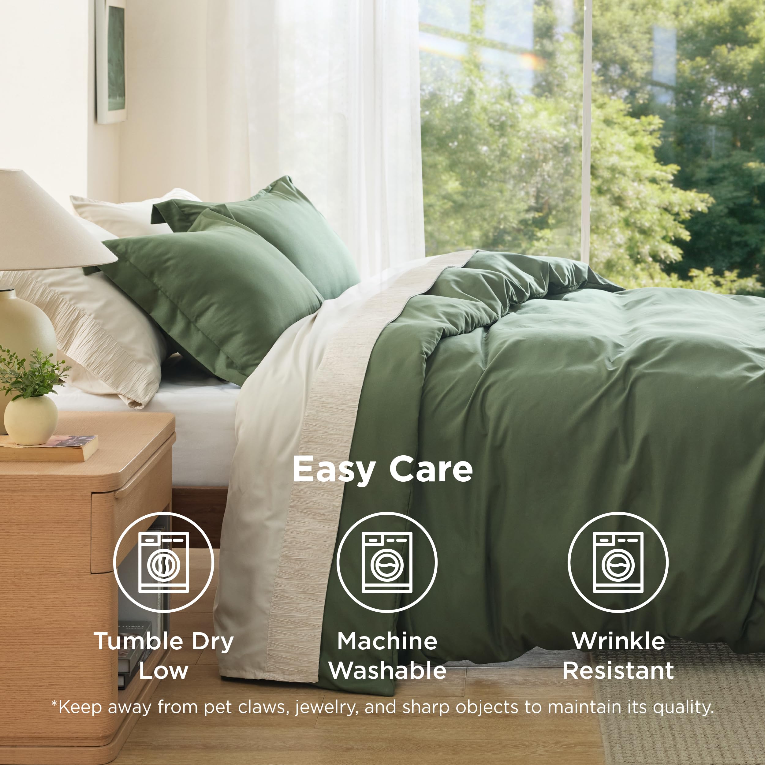 Bedsure lightweight design balances warmth for year-round use.
