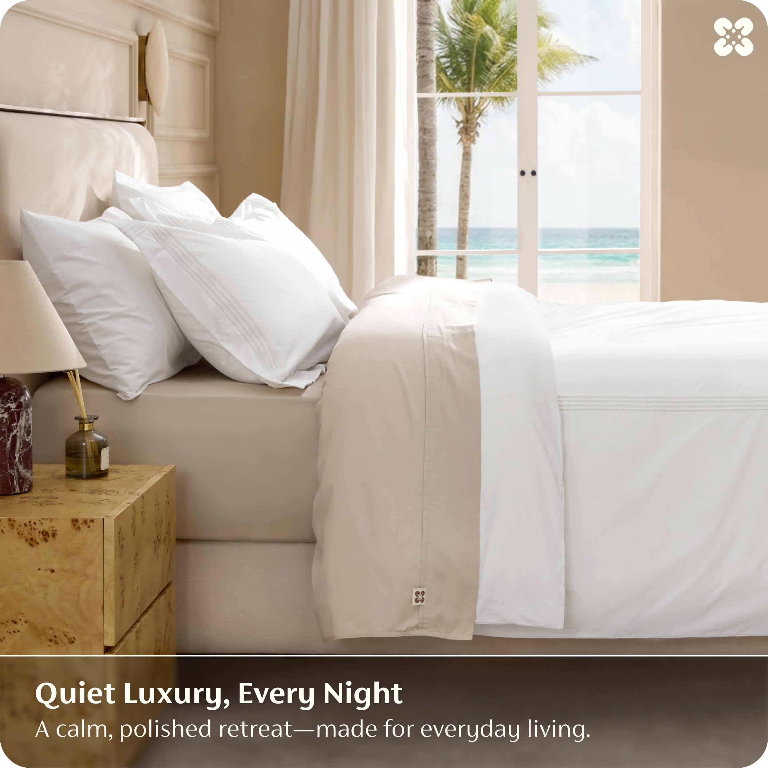 Bedsure luxury hotel style bedding adds effortless elegance to any room.