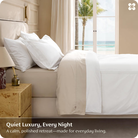 Bedsure luxury hotel style bedding adds effortless elegance to any room.