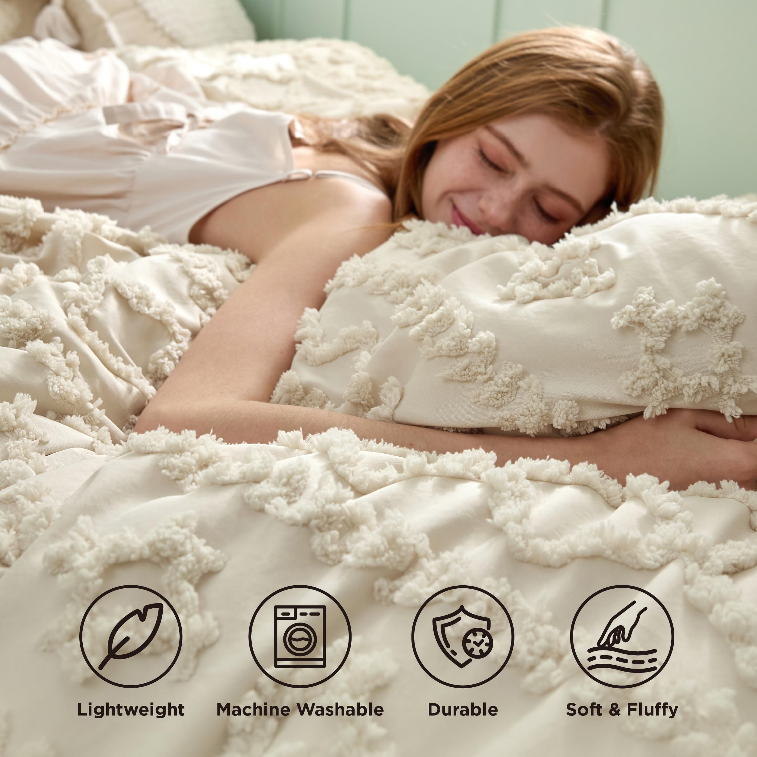 Bedsure machine washable easy care for convenient cleaning