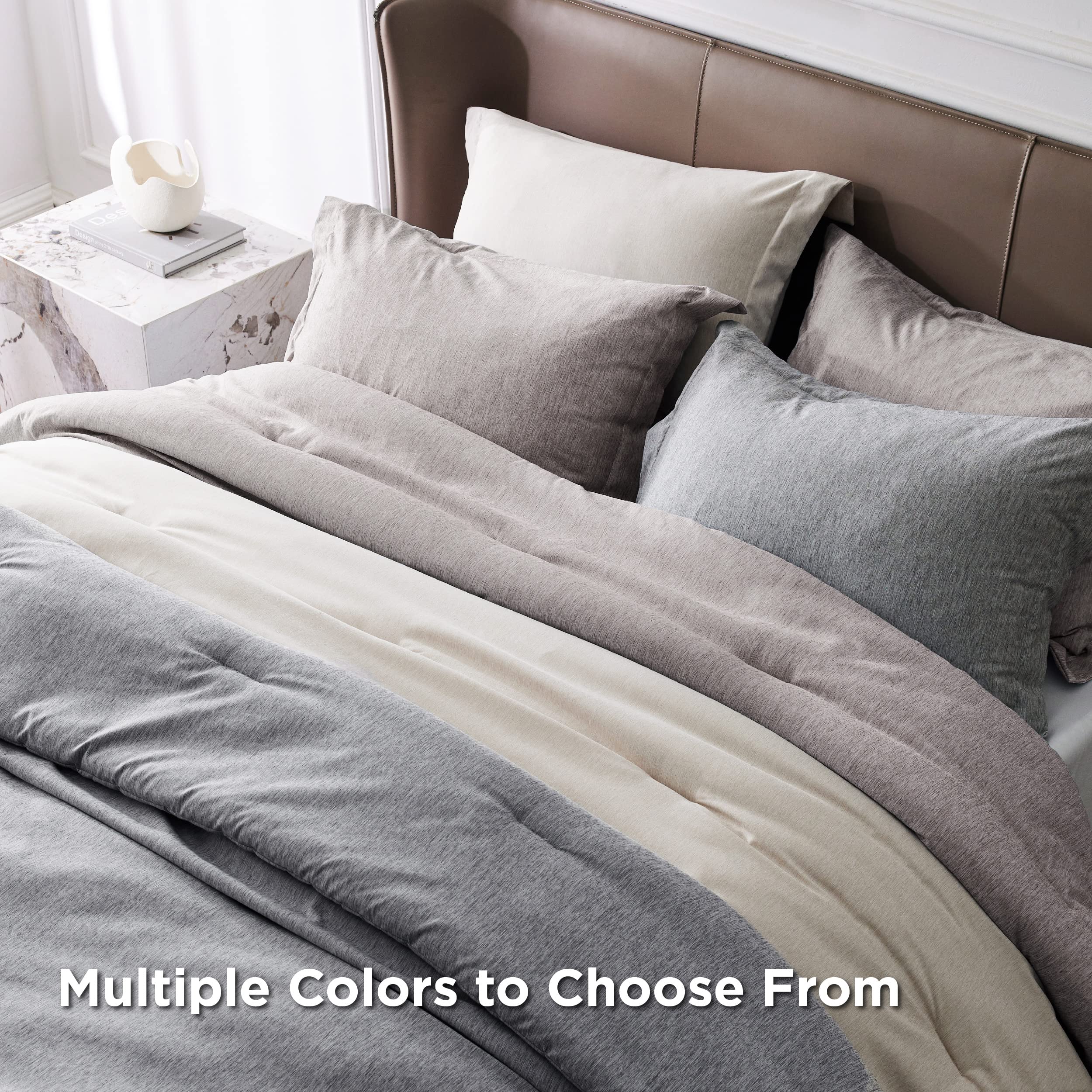 Bedsure microfiber bedding offers durable softness and easy care.