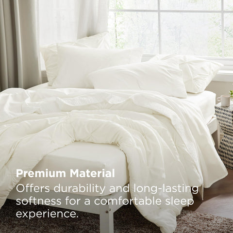 Bedsure breathable microfiber keeps you cool and comfortable.