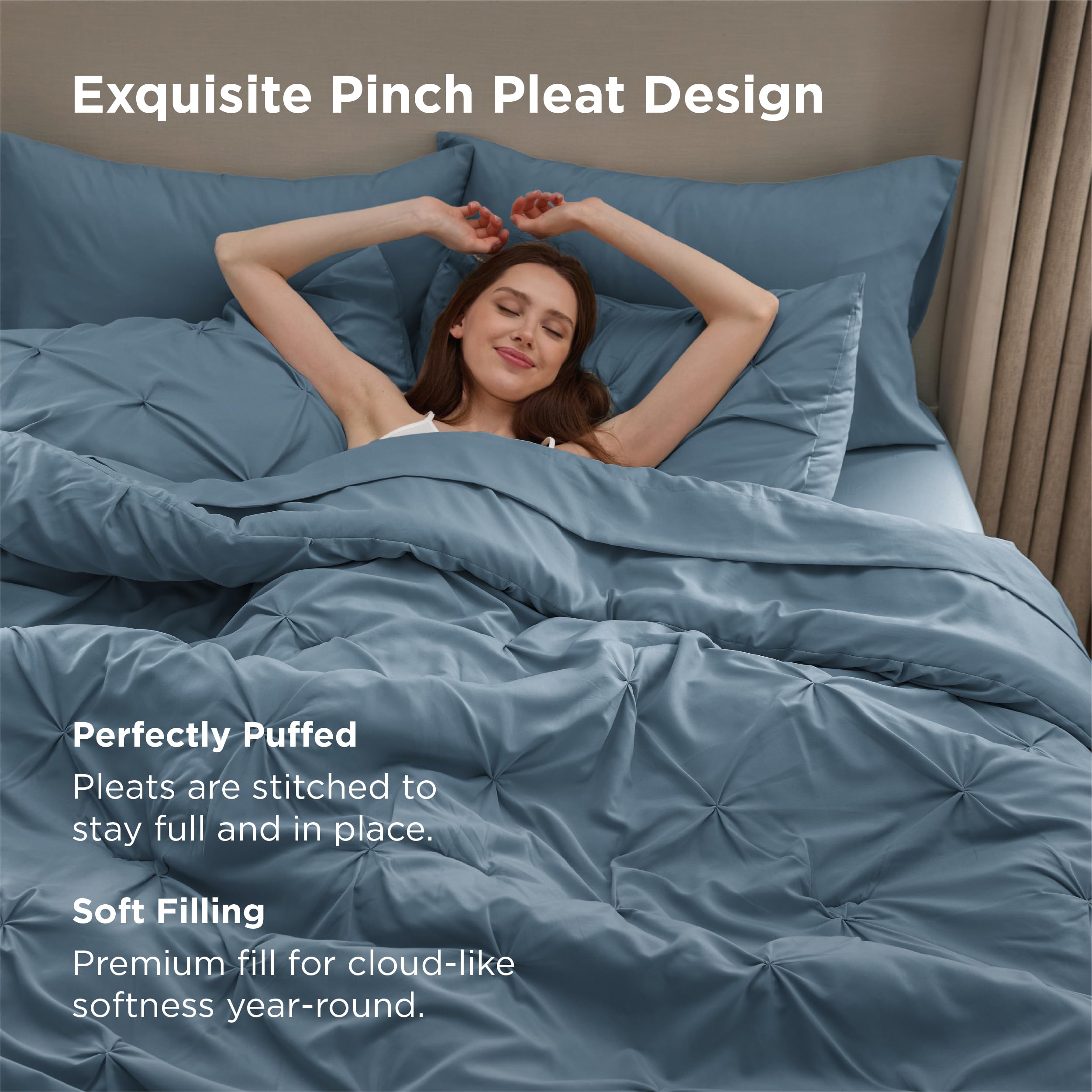 Bedsure microfiber cover feels ultra soft and quiet for a good night