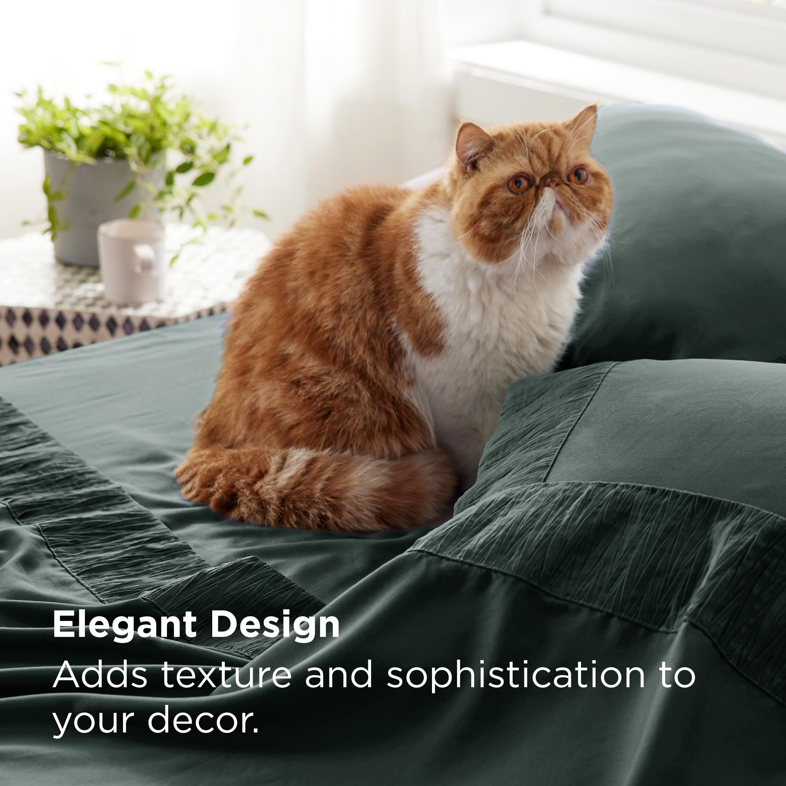 Bedsure microfiber texture close-up reveals smooth, soft finish.
