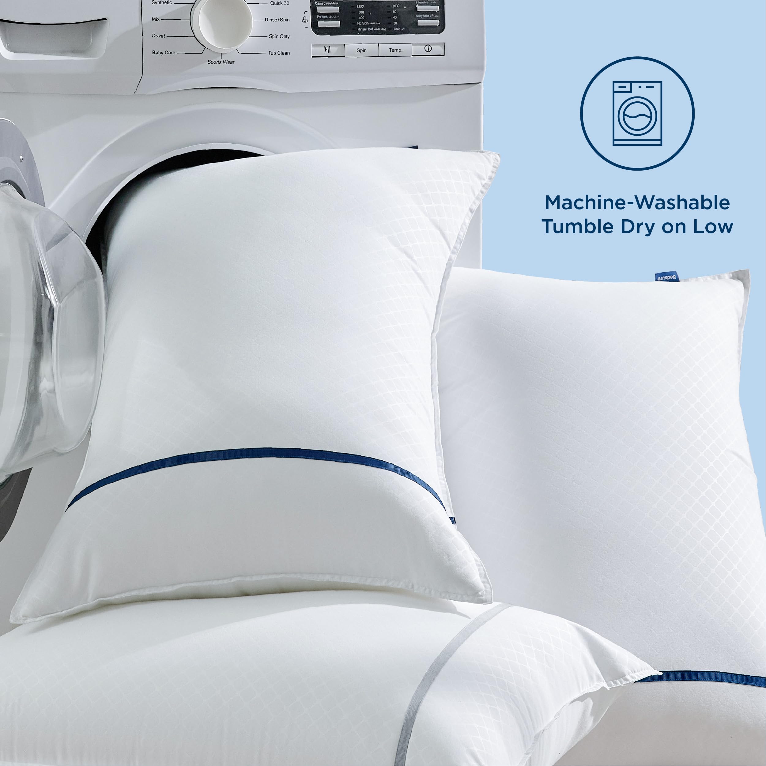 Bedsure mid-firm pillow height suitable for multiple sleep positions