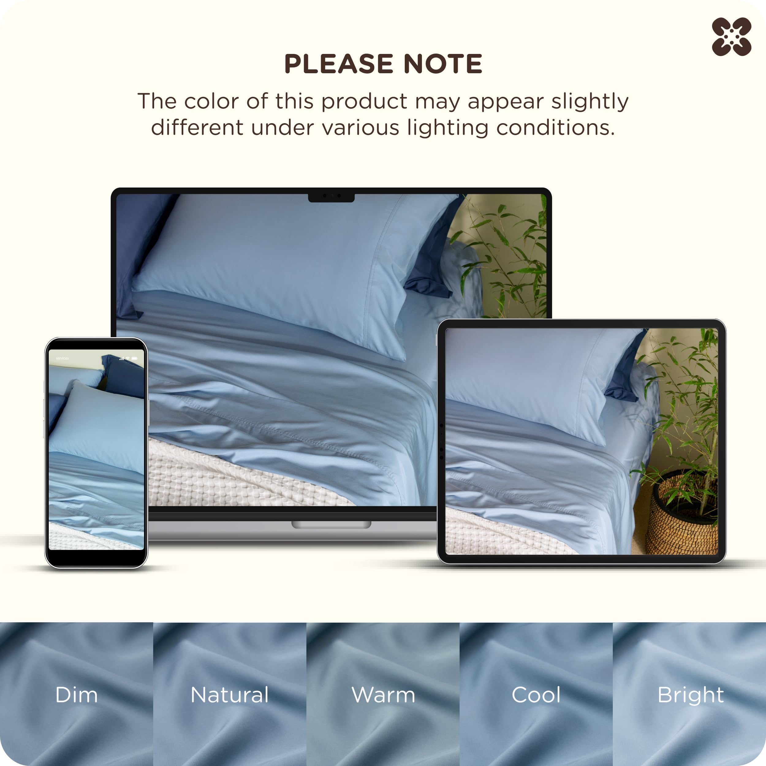 Bedsure mineral blue bedding set offers a soft breathable night rest