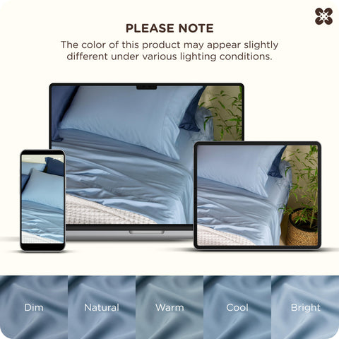 Bedsure mineral blue bedding set offers a soft breathable night rest