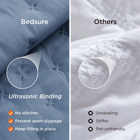 Bedsure King Quilt folded-display highlights versatility as a lightweight throw.
