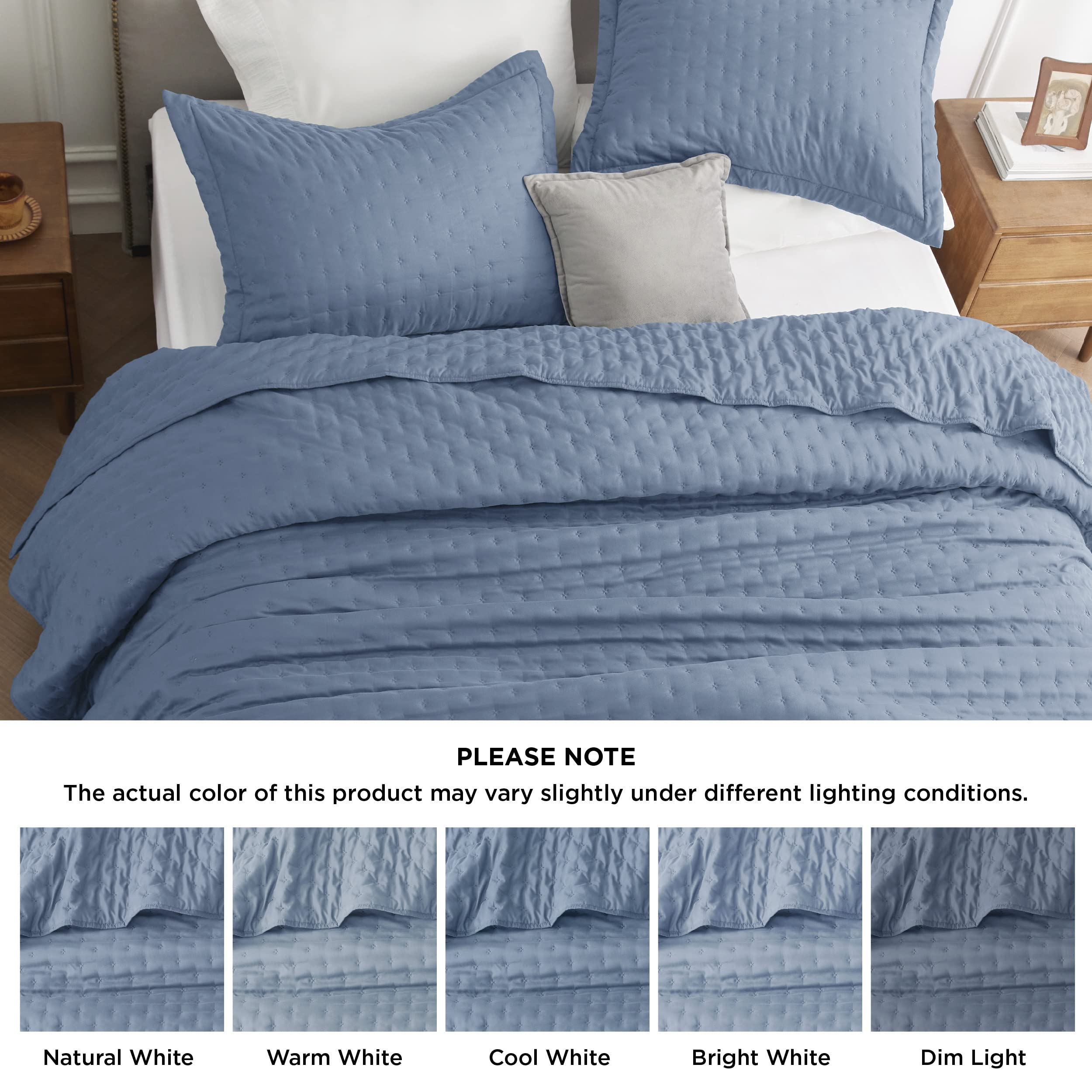 Bedsure King Quilt machine-washable for busy households.
