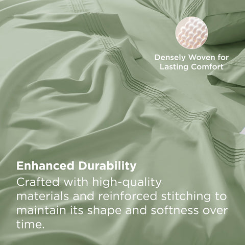 Bedsure moisture-wicking sheets keep skin dry.