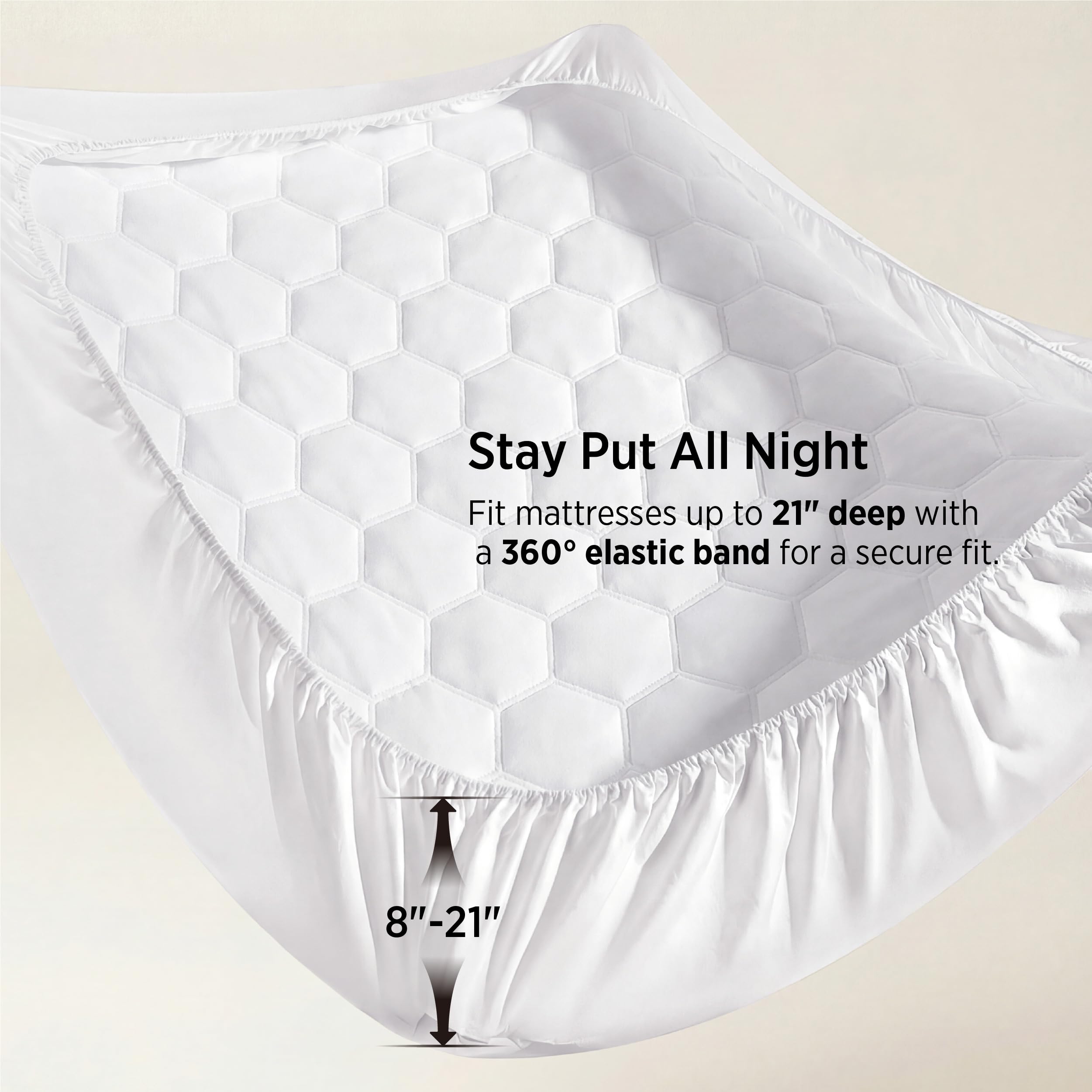 Bedsure noiseless cover on RV mattress prevents crinkles for quiet nights.
