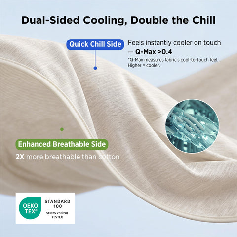 Reversible design with bamboo rayon side for year-round comfort