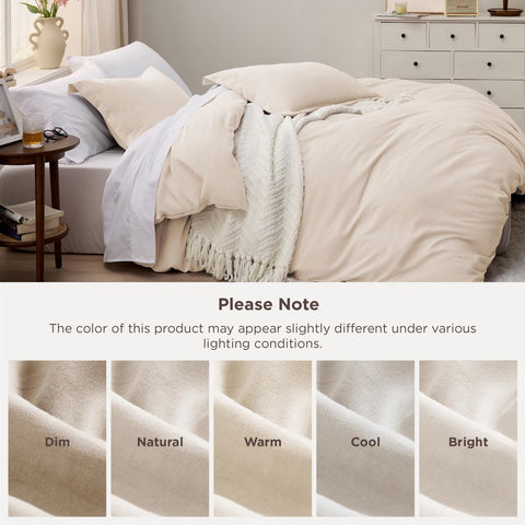 Bedsure Oat Milk colorway offers serene, versatile decor options for any room.