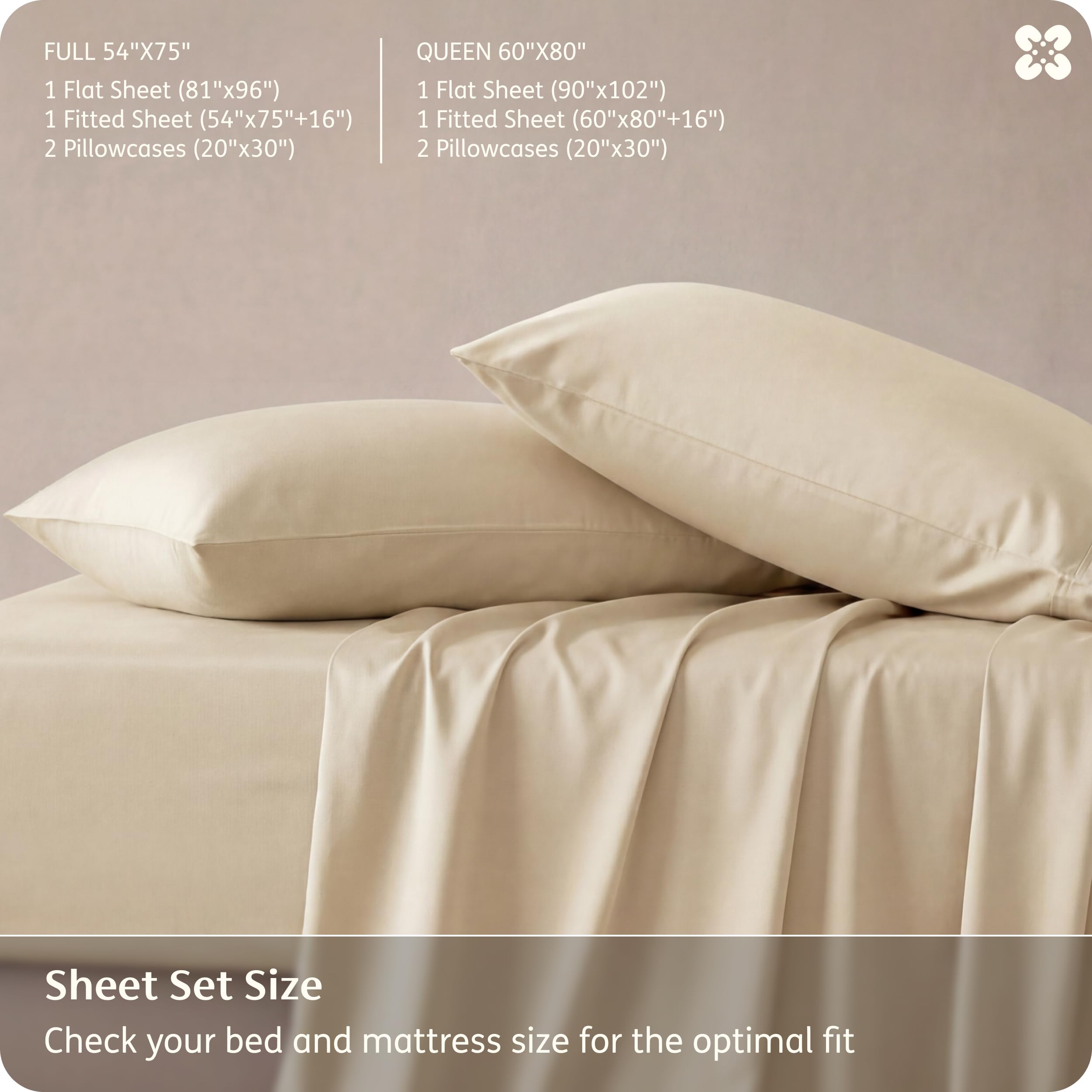 Bedsure OEKO-TEX certified bamboo sheets emphasize chemical-free comfort.