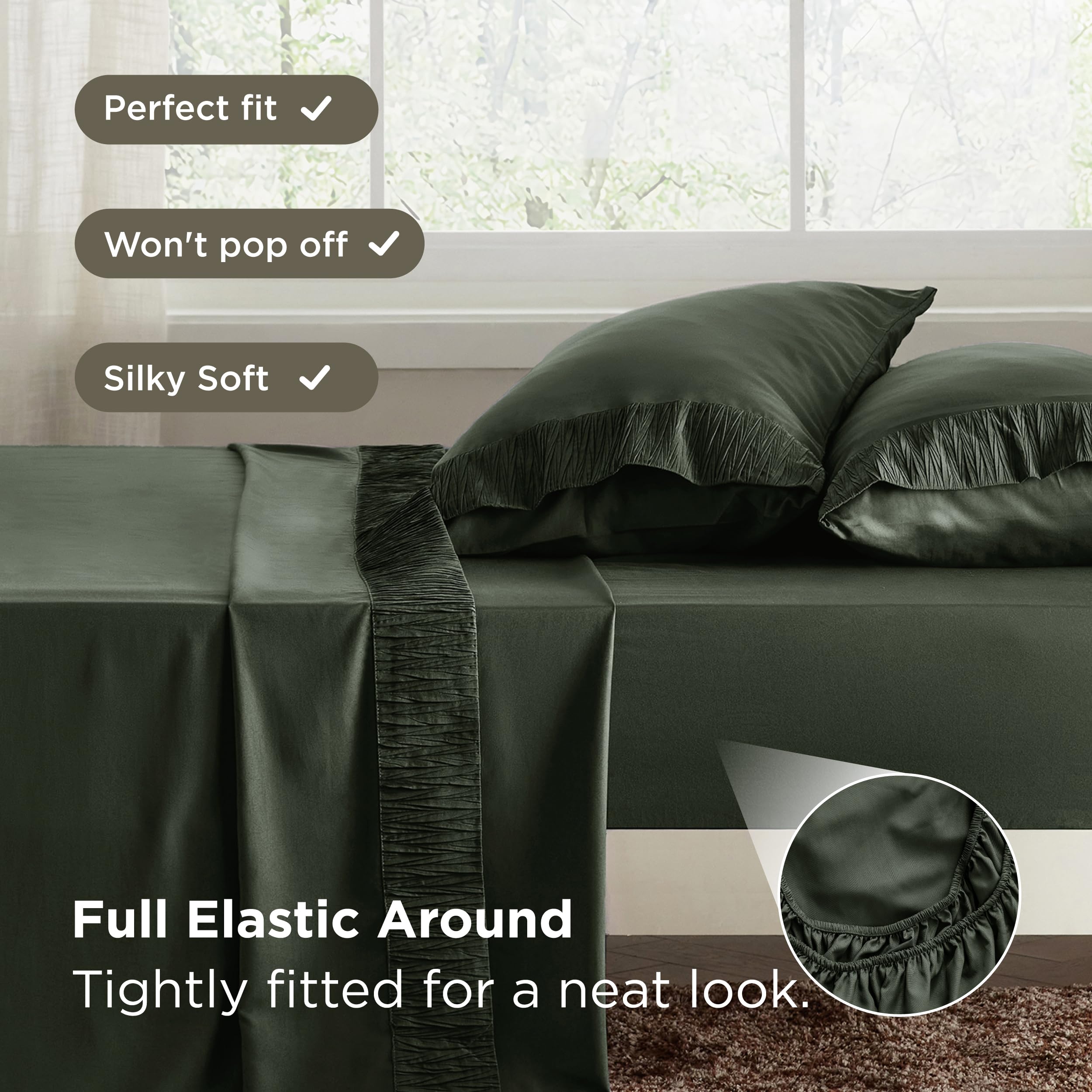 Bedsure oeko-tex-certified label signals skin friendly, chemical free comfort.