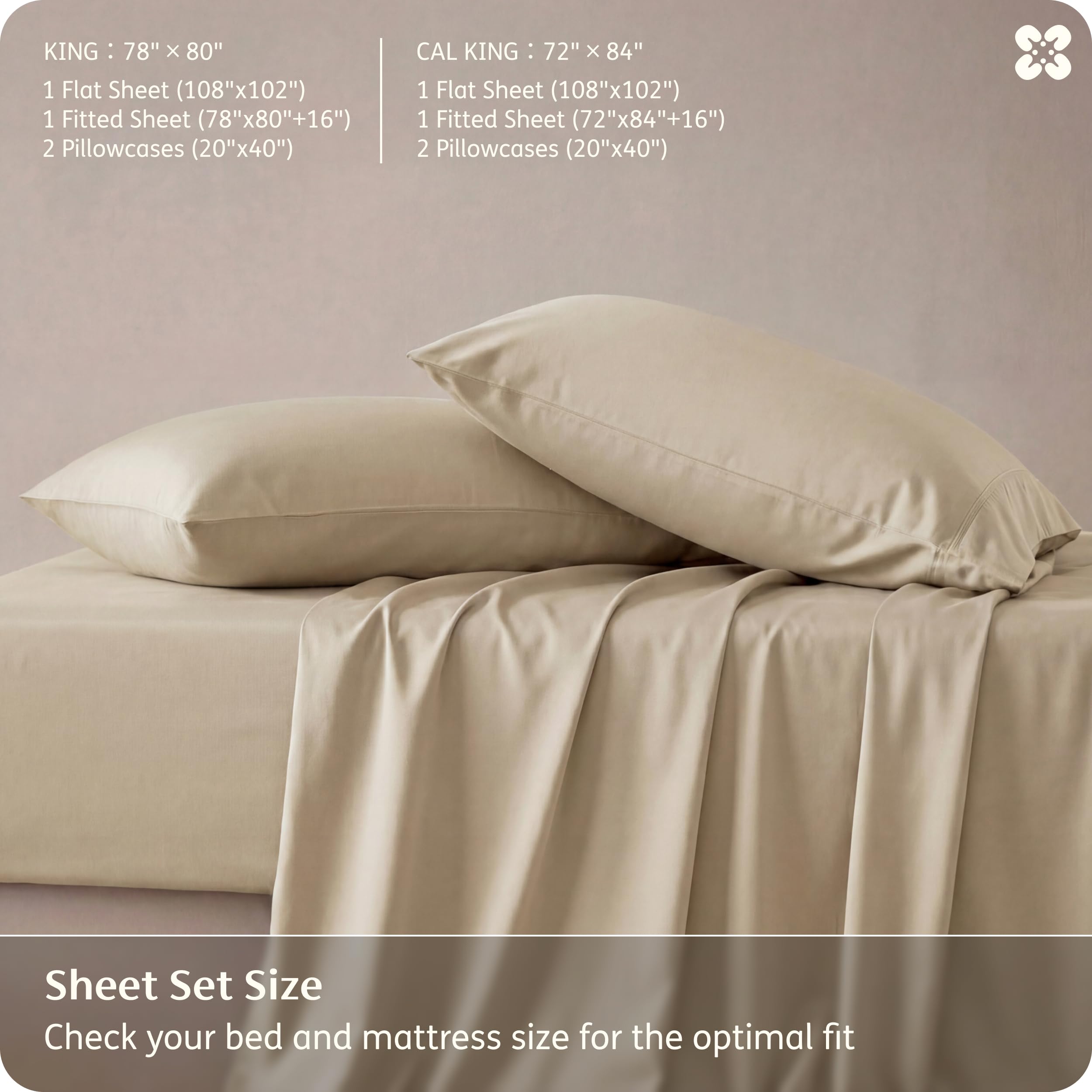 Bedsure OEKO-TEX certified bamboo sheets ensure safe comfort.