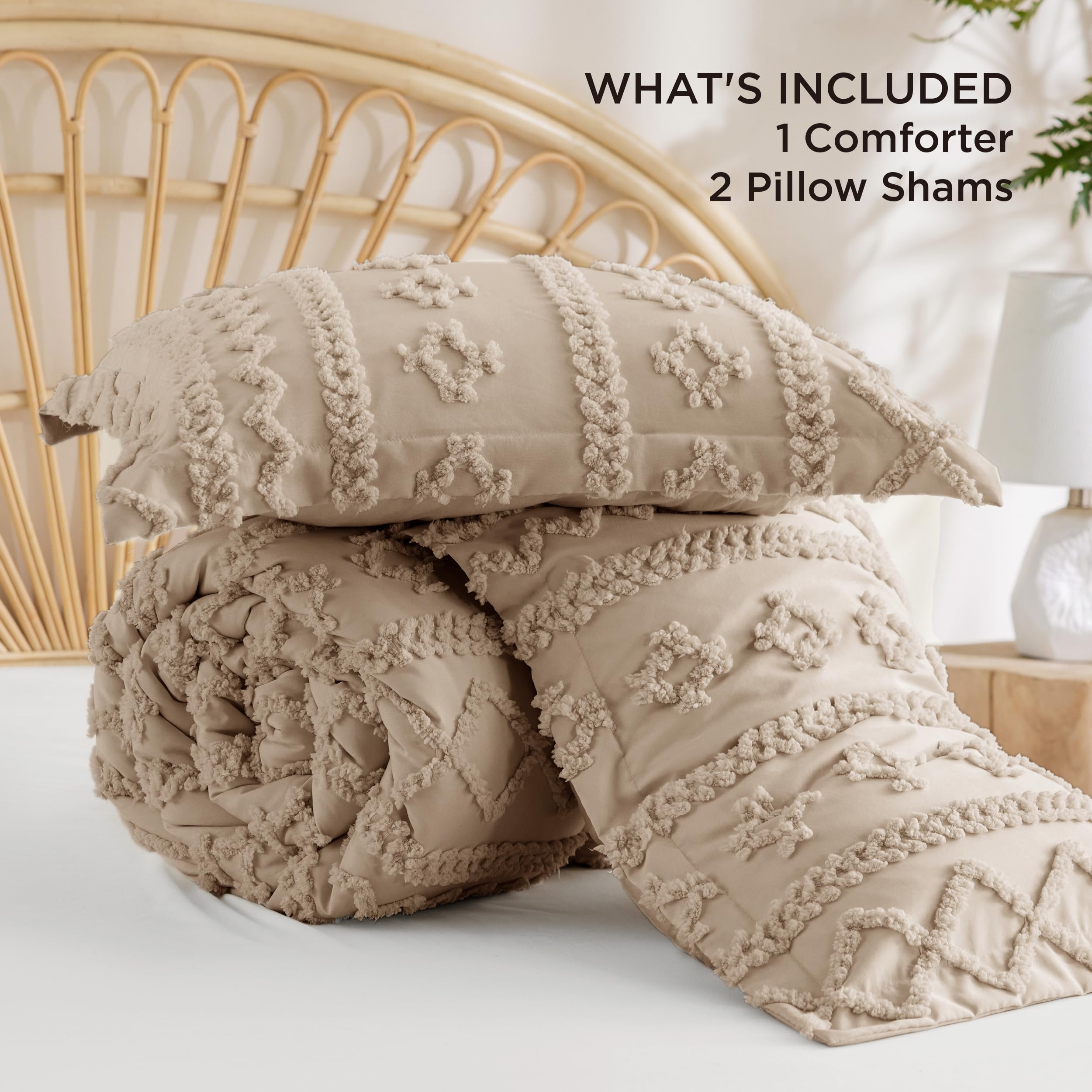 Bedsure oeko-tex certified comforter queen khaki durable and safe fabrics