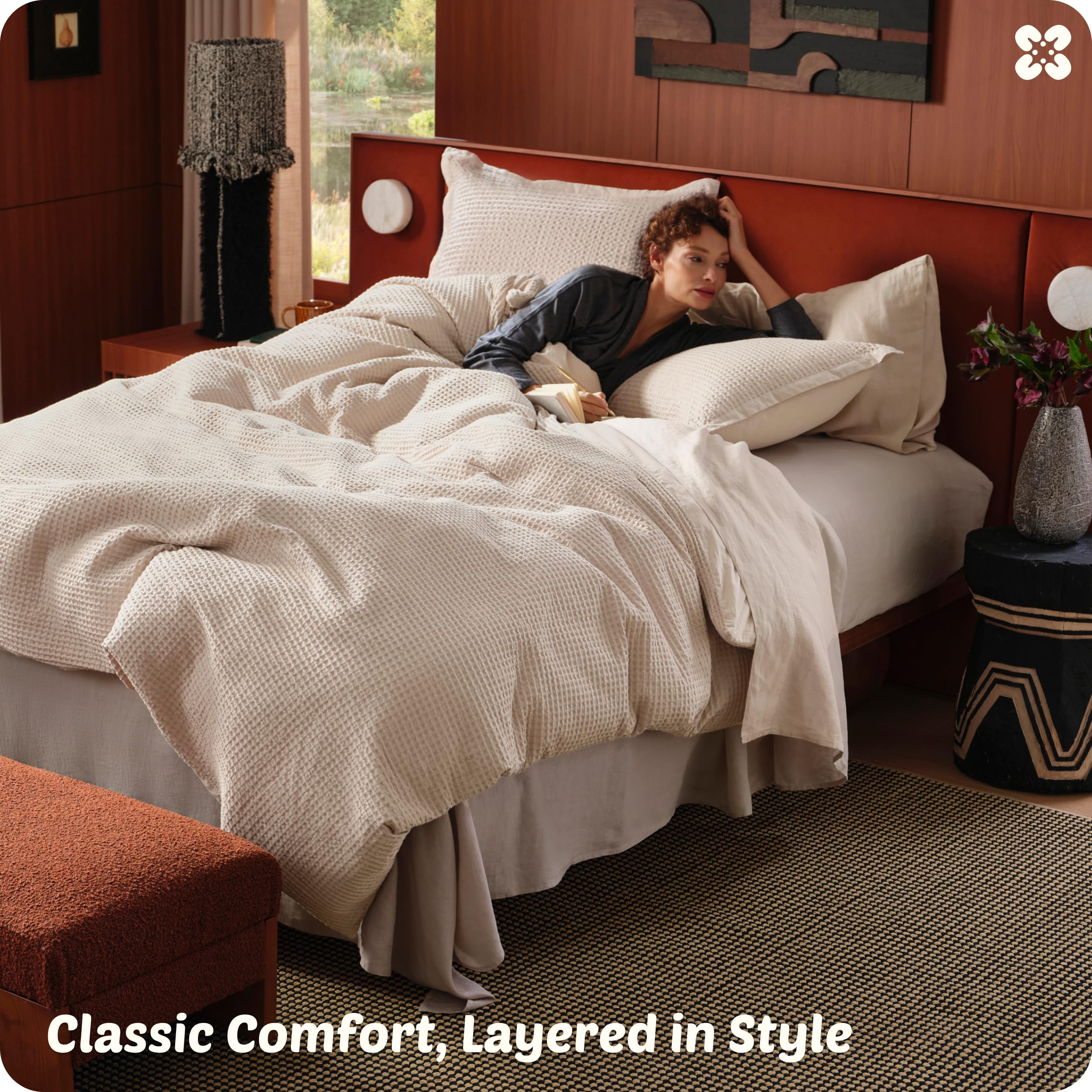 Bedsure oeko-tex certified cotton duvet cover emphasizes safety.