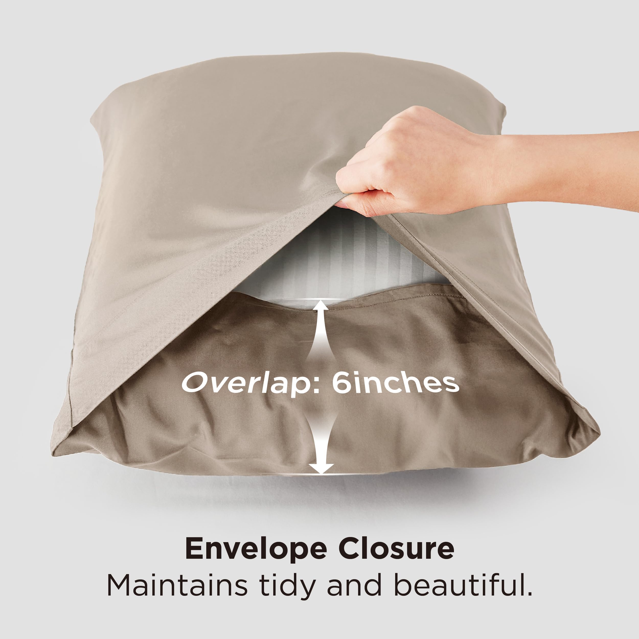 Bedsure OEKO-TEX certified pillowcase for safe use and easy care