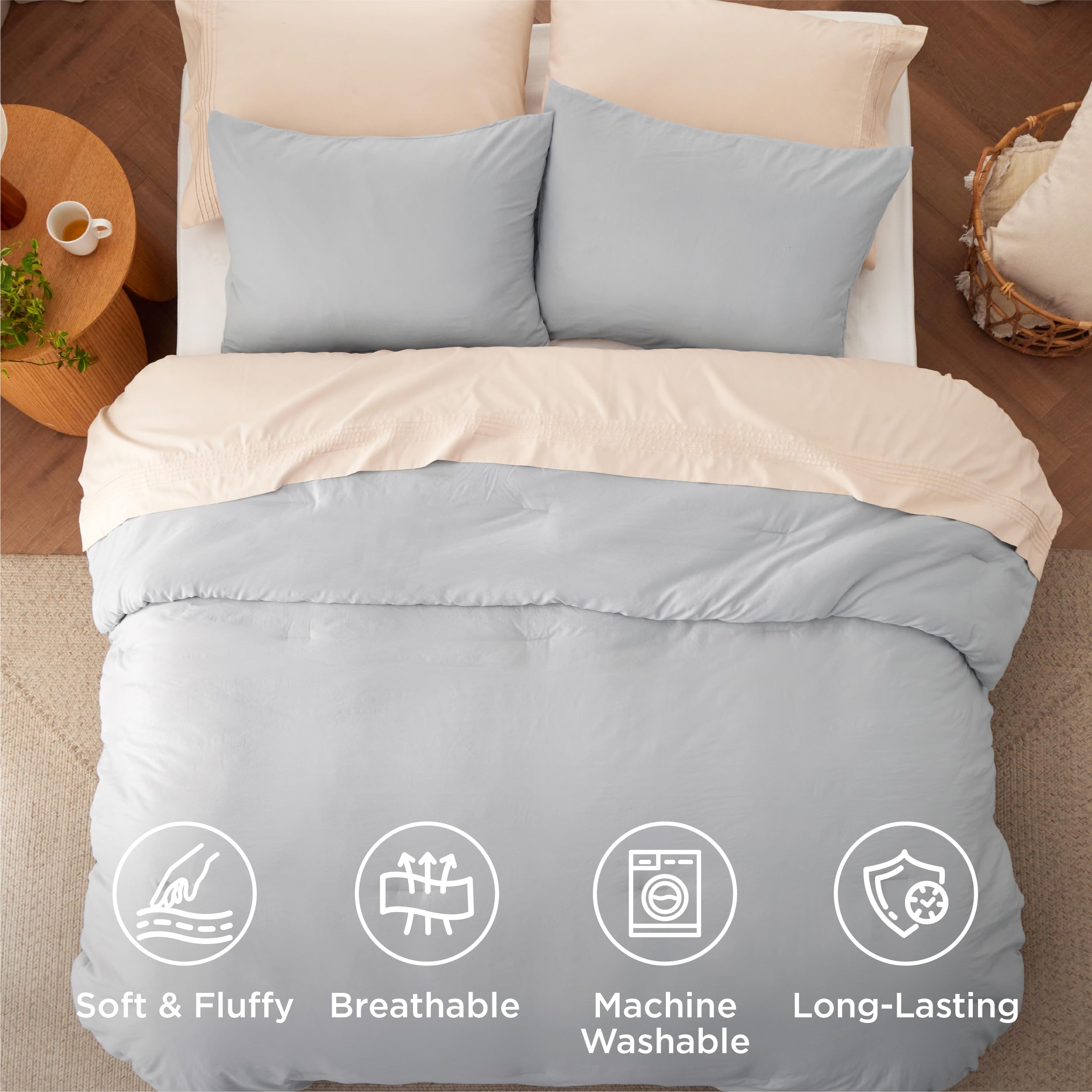 Bedsure oeko-tex certified seal highlights safe materials for peace of mind.