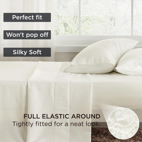 Bedsure OEKO-TEX certified sheets ensure skin-friendly sleep.