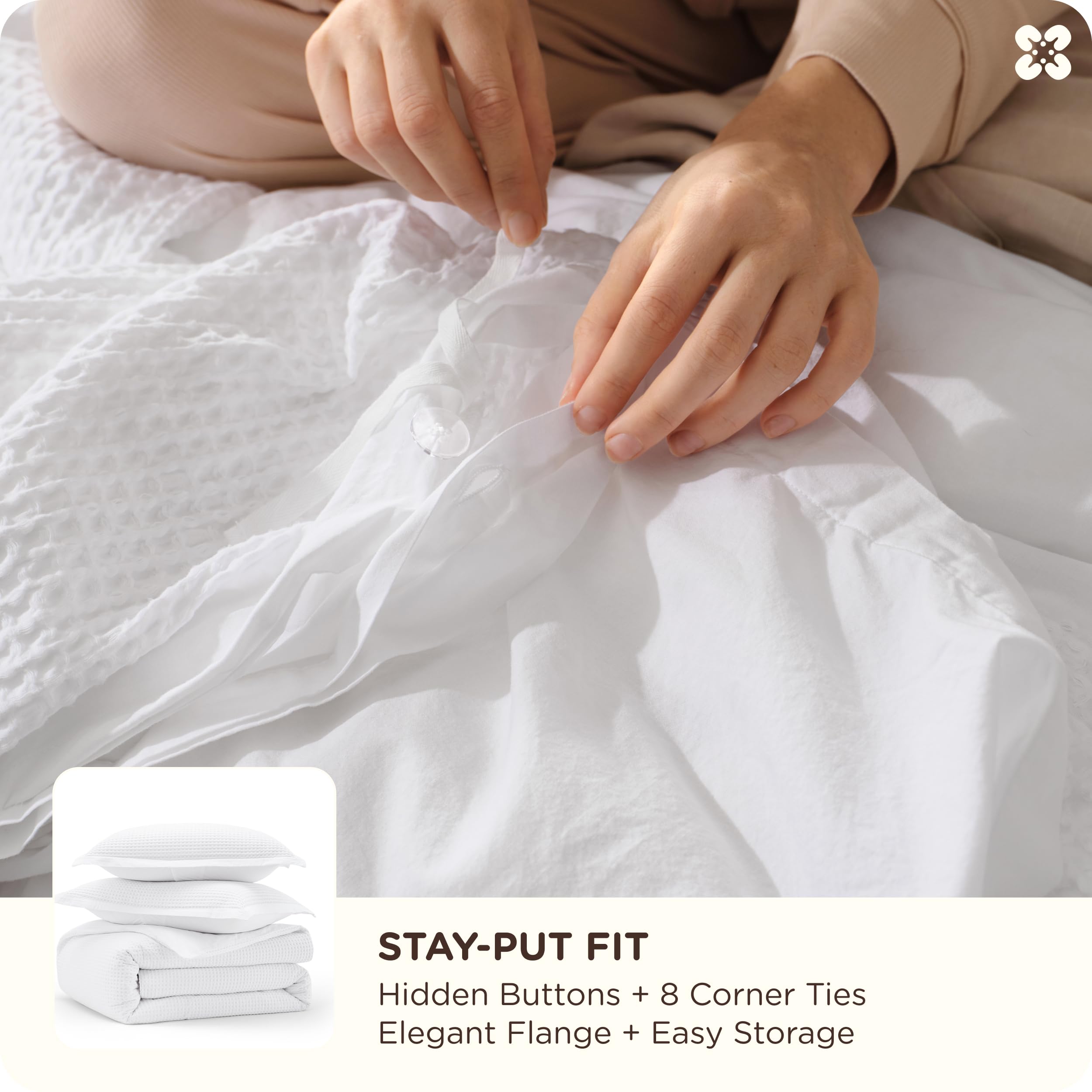 Bedsure OEKO-TEX certified cotton duvet cover is skin-friendly and safe to use.