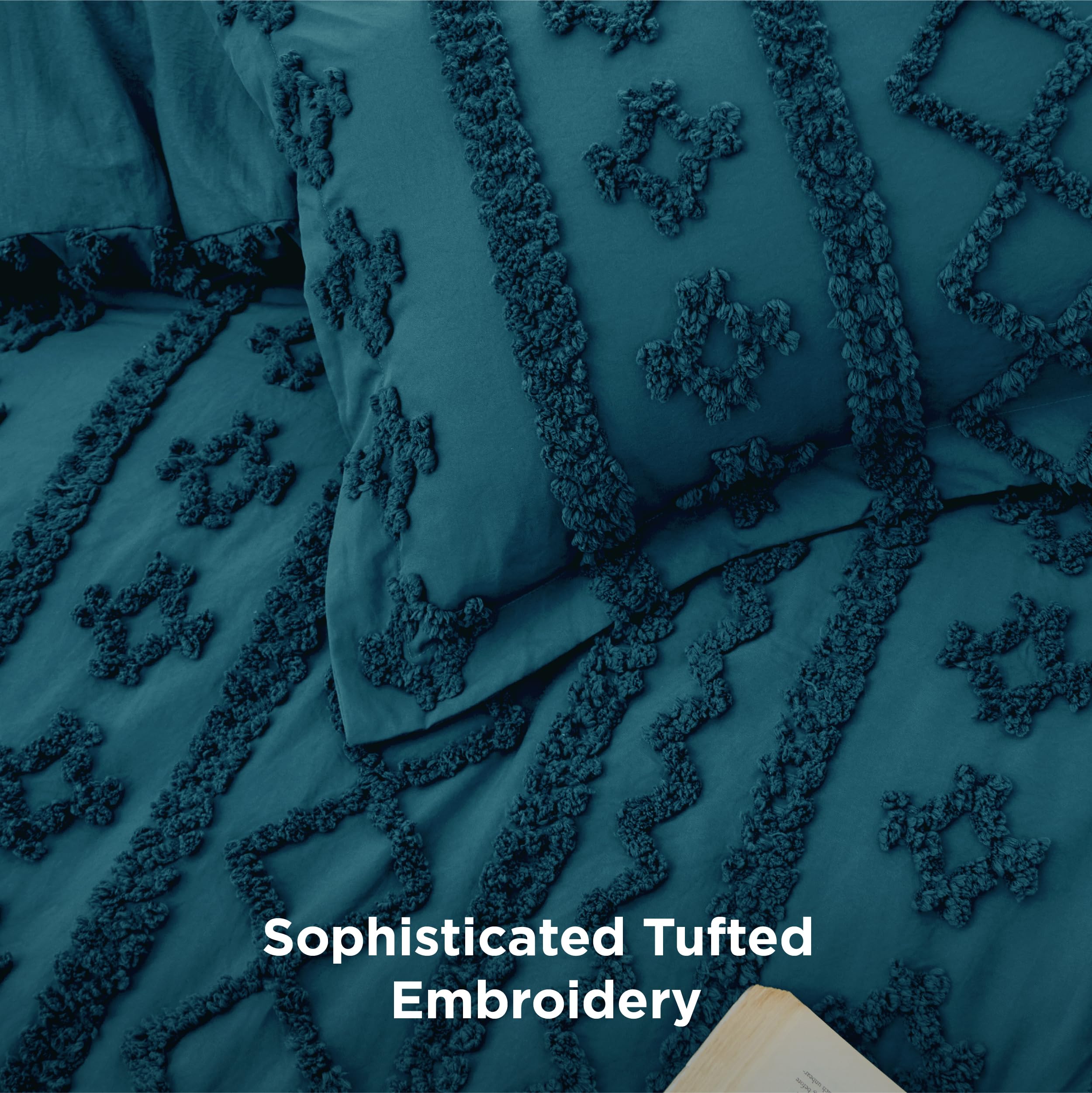 Bedsure OEKO-TEX tag emphasizes durable, safe, and long-lasting fabric.