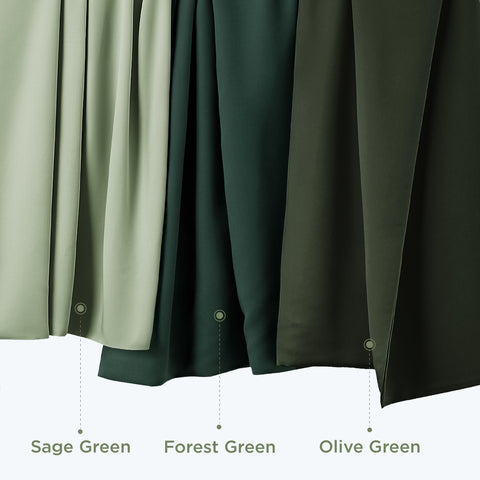 Bedsure olive-green bedroom styling shot shows versatile decor appeal.