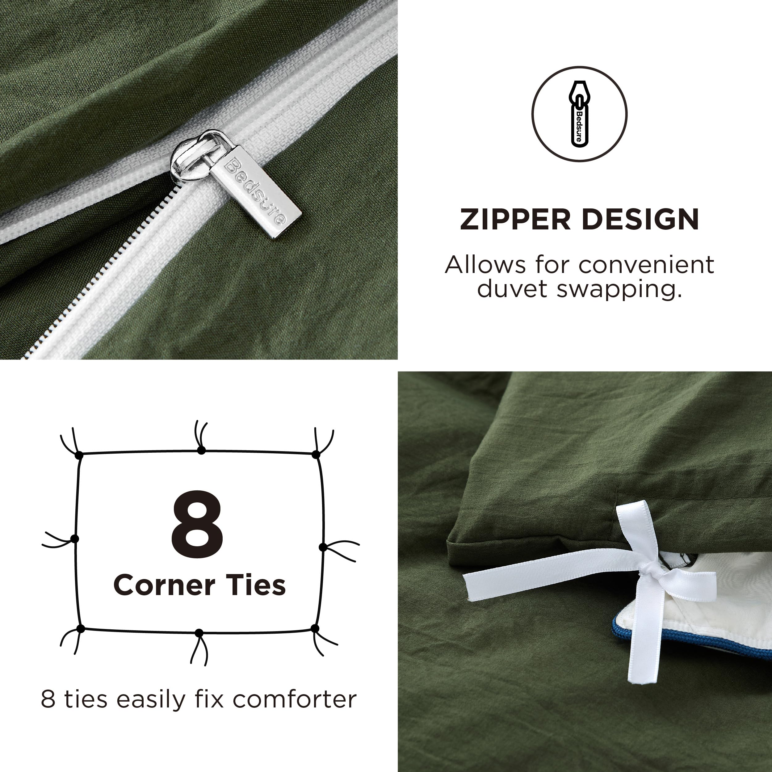 Bedsure easy-care microfiber dries quickly and stays soft.