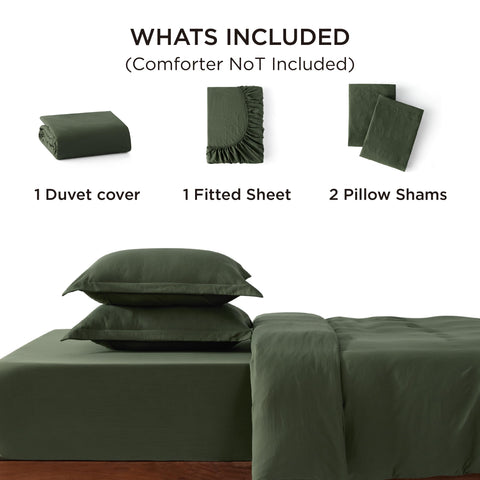 Bedsure prewashed polyester feels plush and breathable.