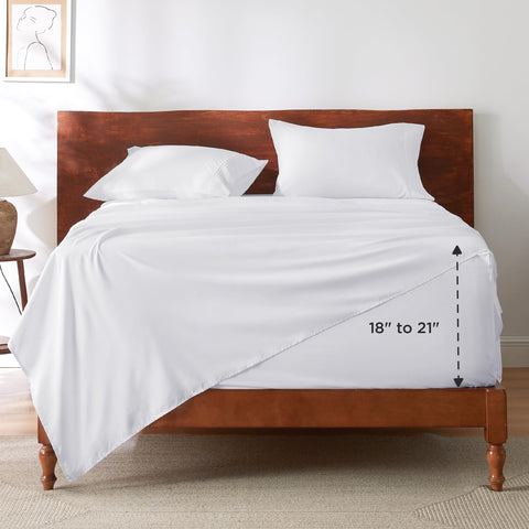 Bedsure packaging image showing easy setup and complete 4-piece set